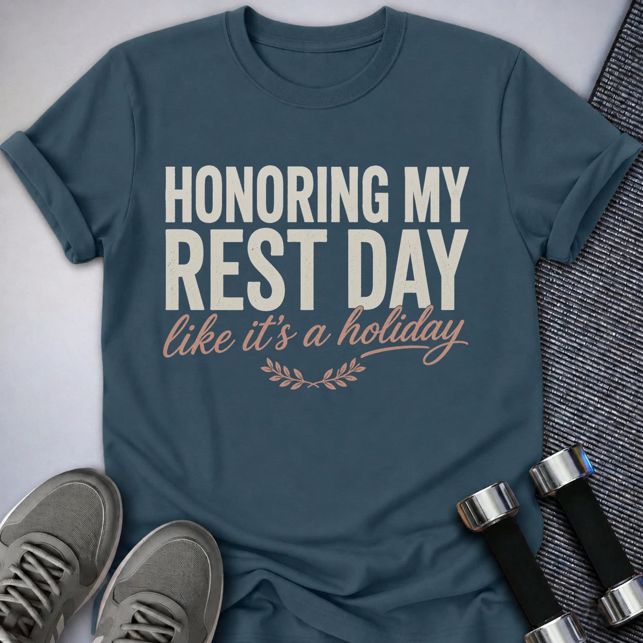 Printify T-Shirt S / Deep Teal Honor Rest Day T-Shirt