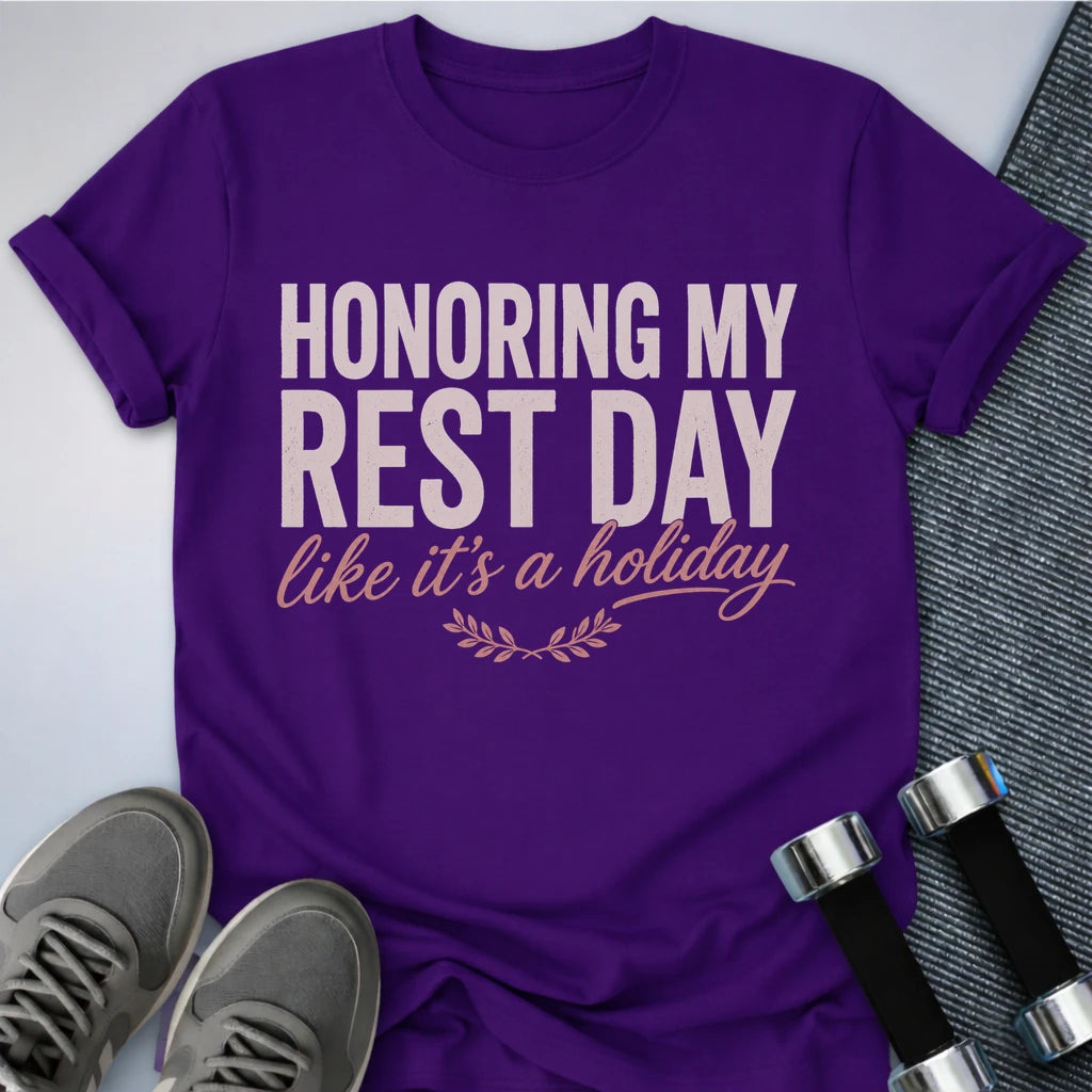 Printify T-Shirt S / Team Purple Honor Rest Day T-Shirt