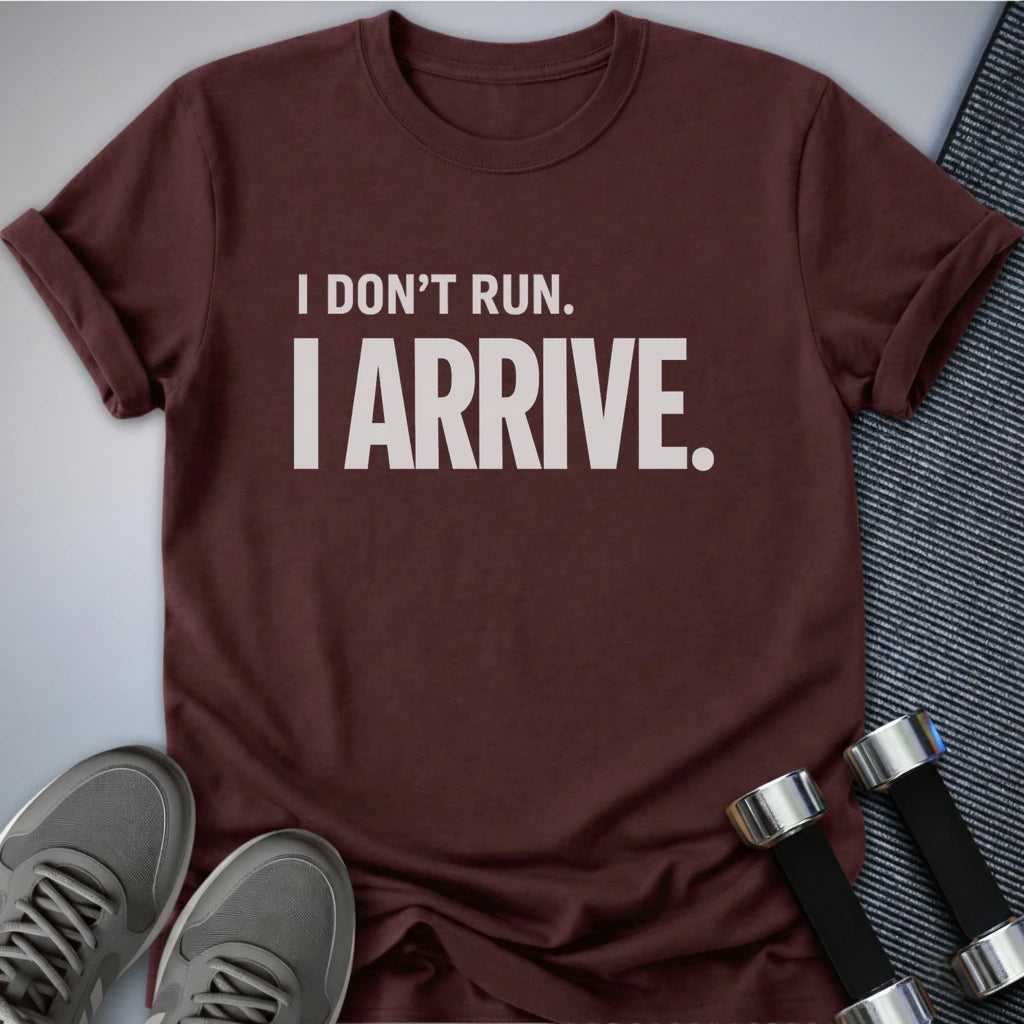 Printify T-Shirt S / Maroon I Dont Run T-Shirt