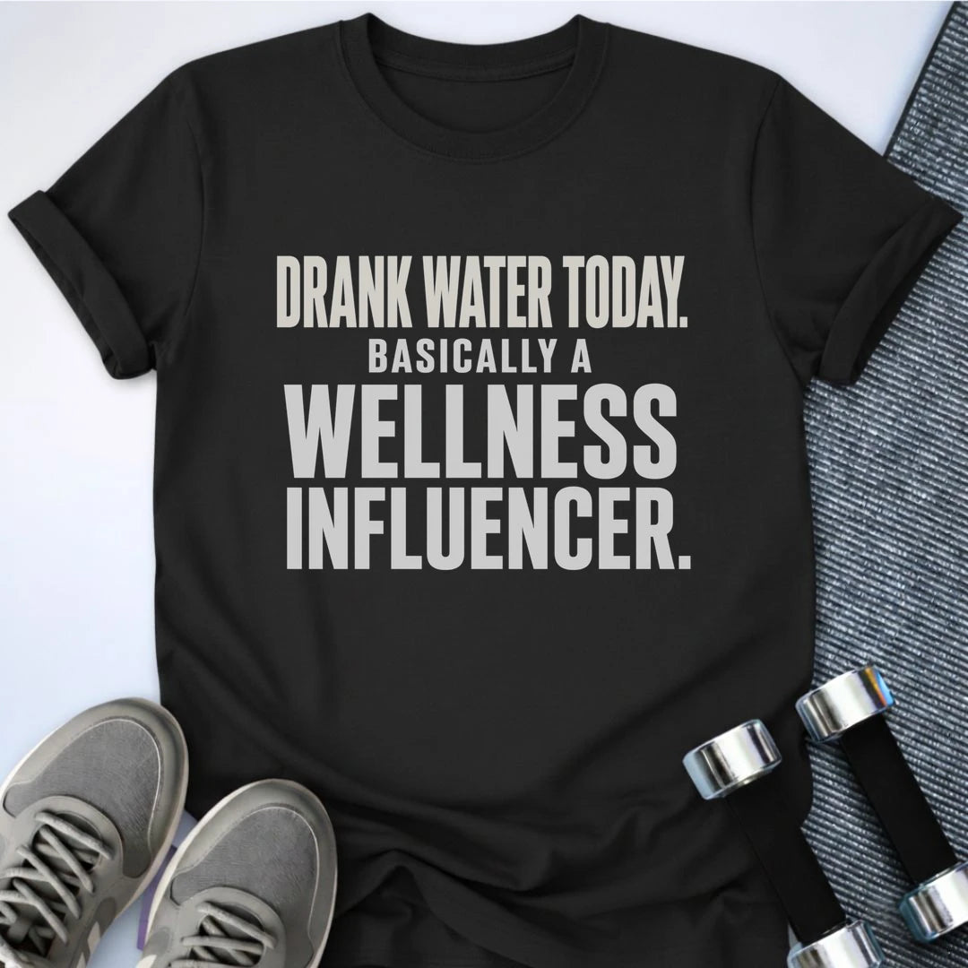 Printify T-Shirt S / Black I Drank Water T-Shirt