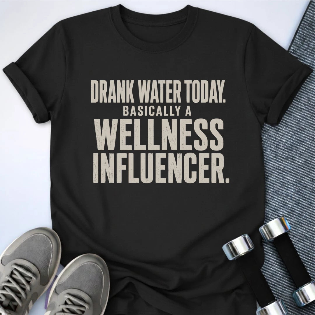 Printify T-Shirt S / Black I Drank Water T-Shirt