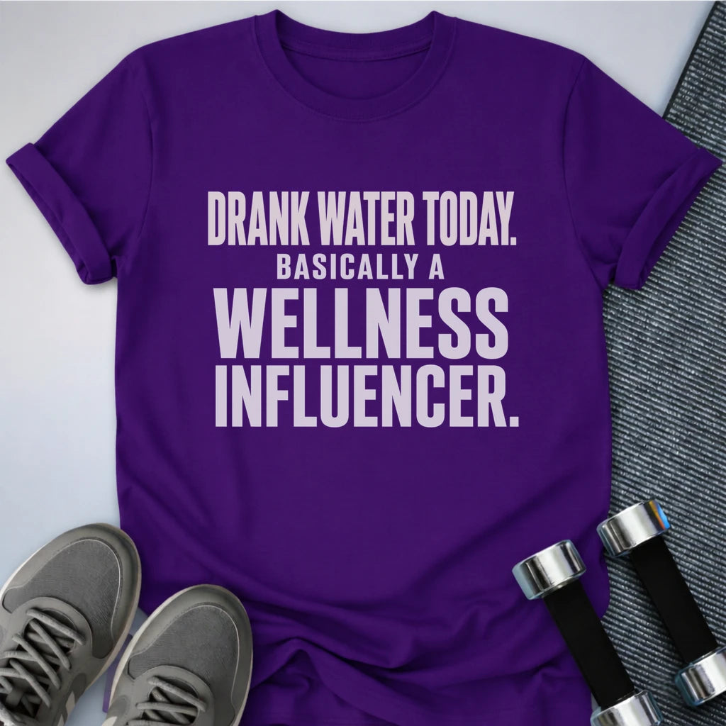 Printify T-Shirt S / Team Purple I Drank Water T-Shirt