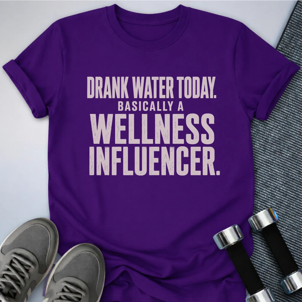 Printify T-Shirt S / Team Purple I Drank Water T-Shirt
