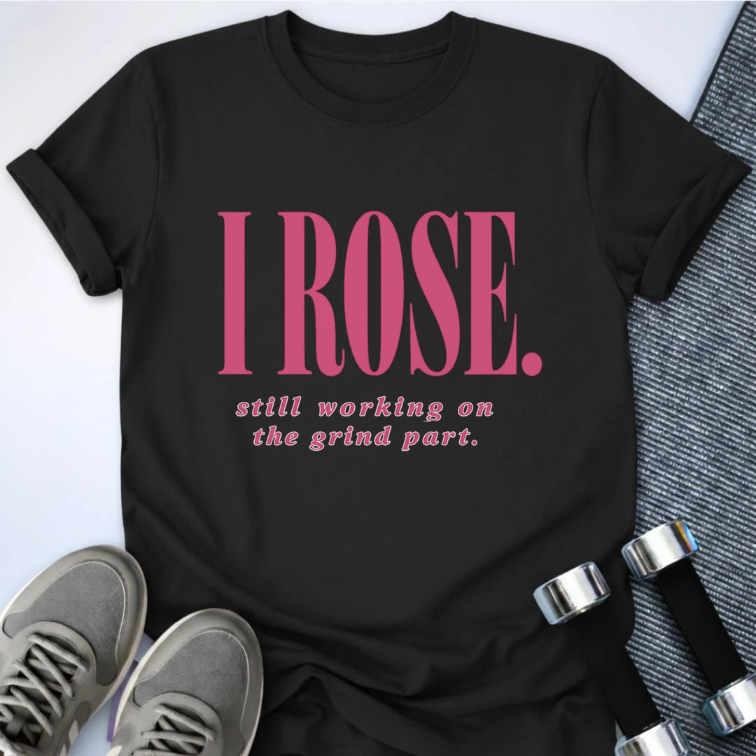 Printify T-Shirt S / Black I Rose T-Shirt
