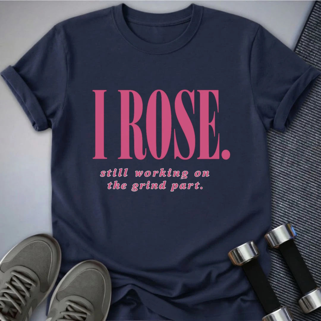 Printify T-Shirt S / Navy I Rose T-Shirt