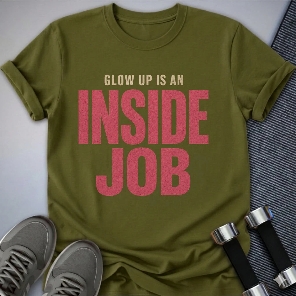 Printify T-Shirt S / Olive Inside Job T-Shirt