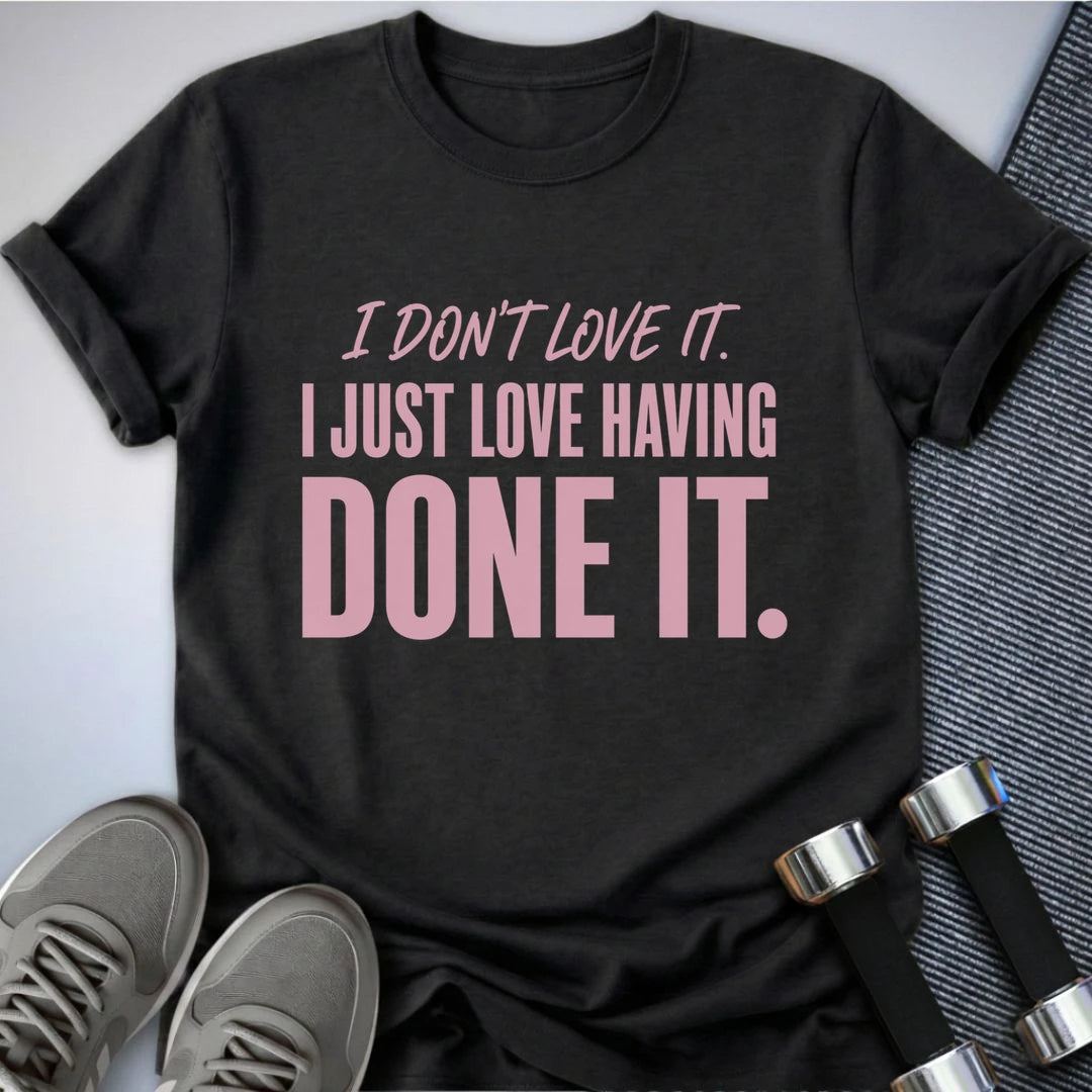 Printify T-Shirt S / Dark Grey Heather Its's Done T-Shirt