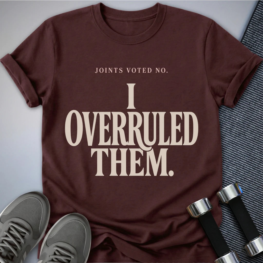Printify T-Shirt S / Maroon Joints Overruled T-Shirt