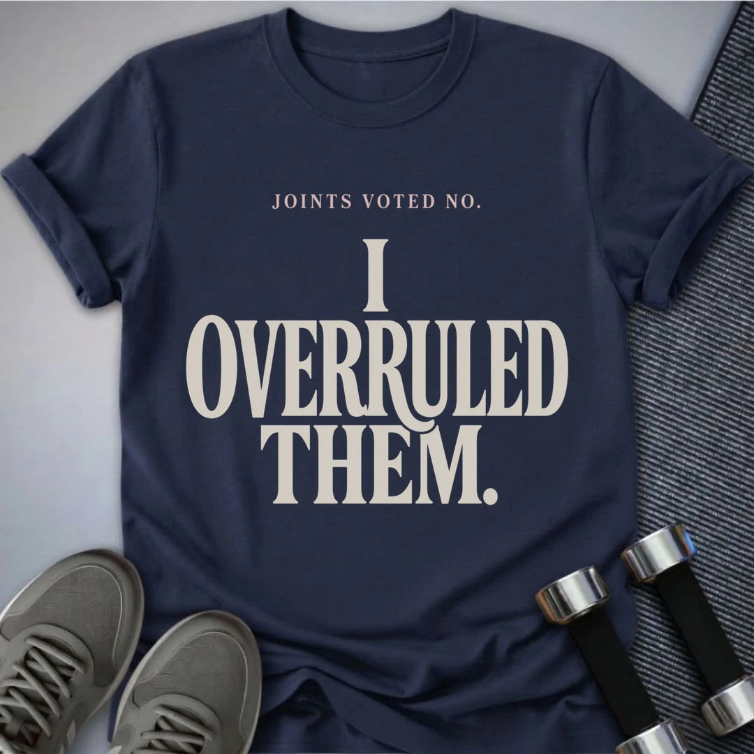 Printify T-Shirt S / Navy Joints Overruled T-Shirt