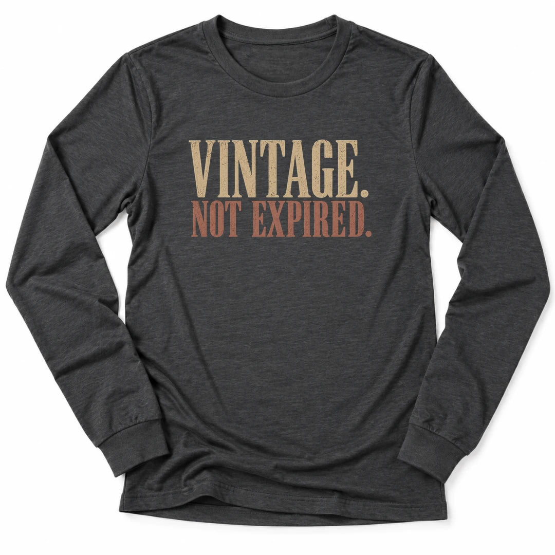 Printify Long-sleeve Dark Grey Heather / S Just Vintage Long Sleeve