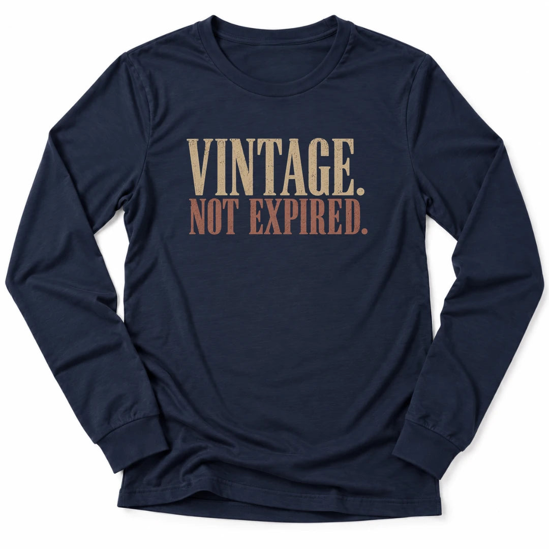 Printify Long-sleeve Navy / S Just Vintage Long Sleeve
