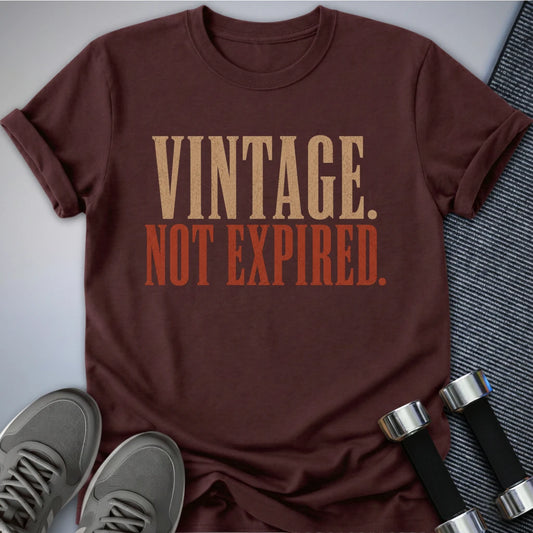 Printify T-Shirt S / Maroon Just Vintage T-Shirt