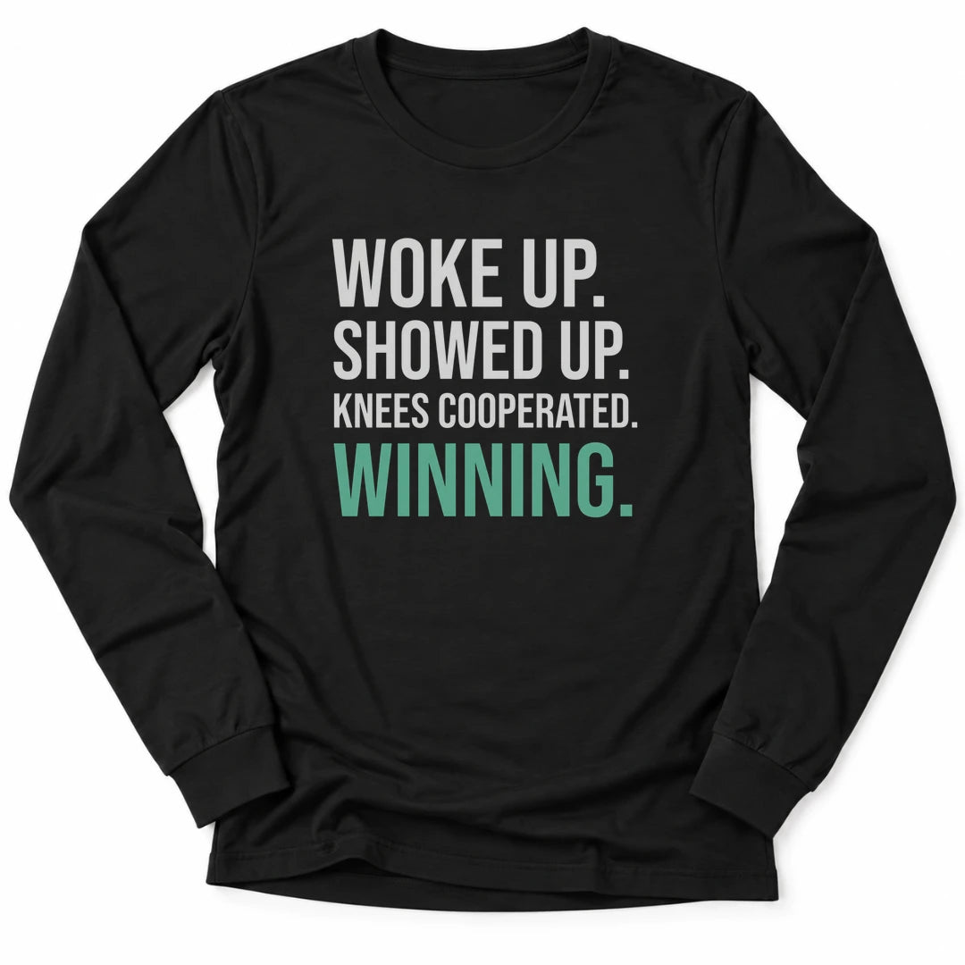 Printify Long-sleeve Black / S Knees Cooperated Long Sleeve