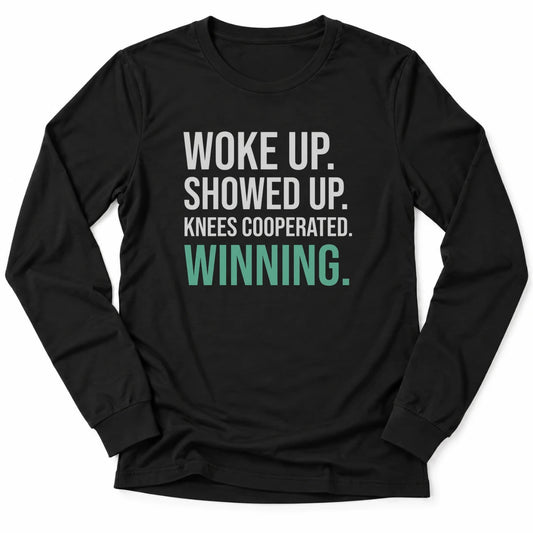 Printify Long-sleeve Black / S Knees Cooperated Long Sleeve