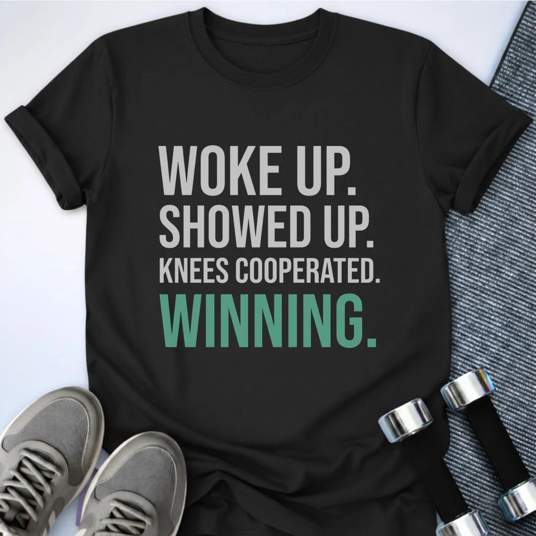 Printify T-Shirt S / Black Knees Cooperated T-Shirt