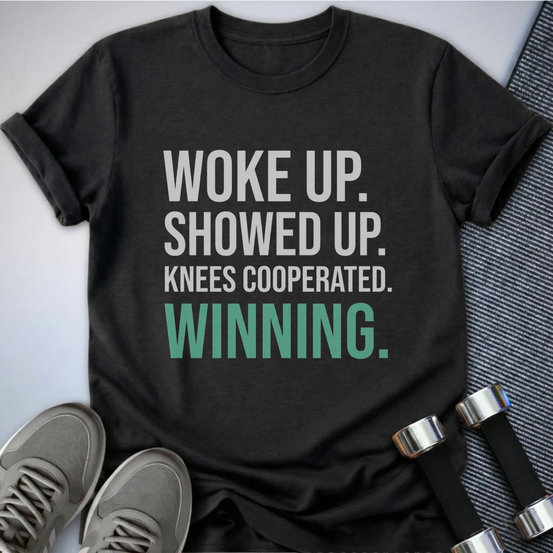 Printify T-Shirt S / Dark Grey Heather Knees Cooperated T-Shirt