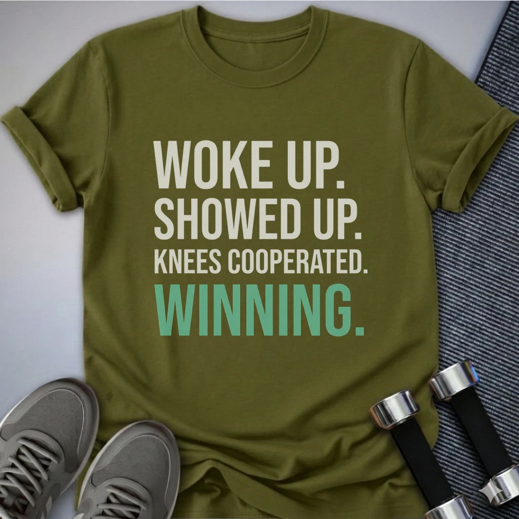 Printify T-Shirt S / Olive Knees Cooperated T-Shirt