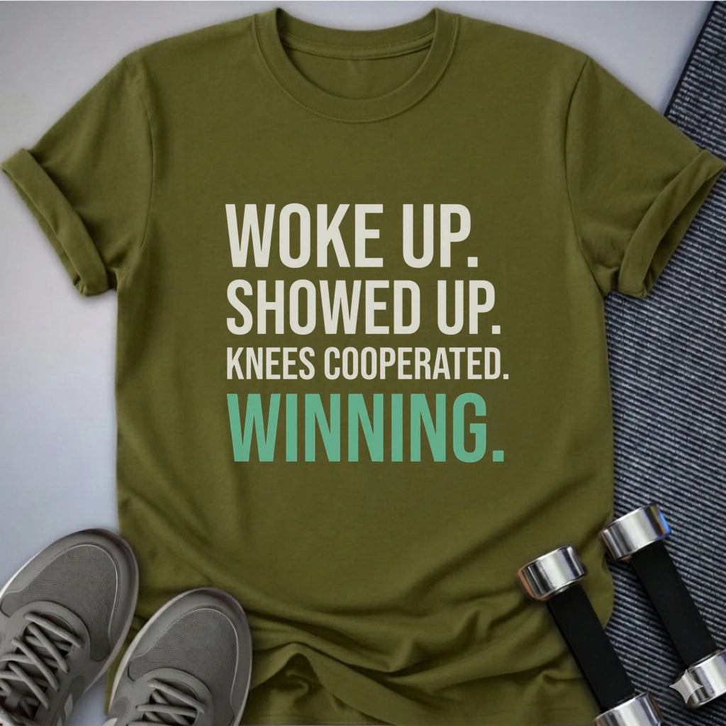 Printify T-Shirt S / Olive Knees Cooperated T-Shirt