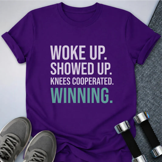 Printify T-Shirt S / Team Purple Knees Cooperated T-Shirt