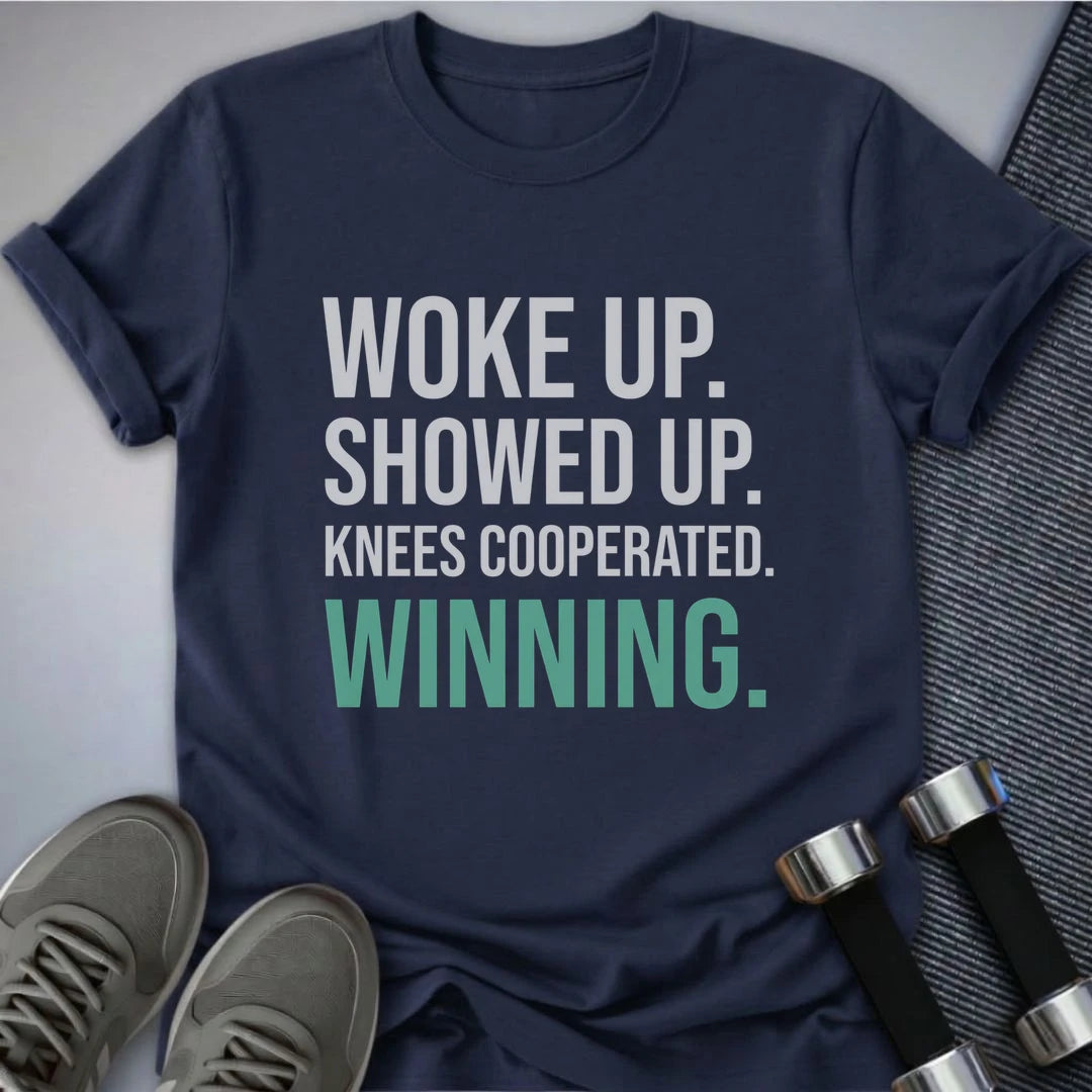 Printify T-Shirt S / Navy Knees Cooperated T-Shirt