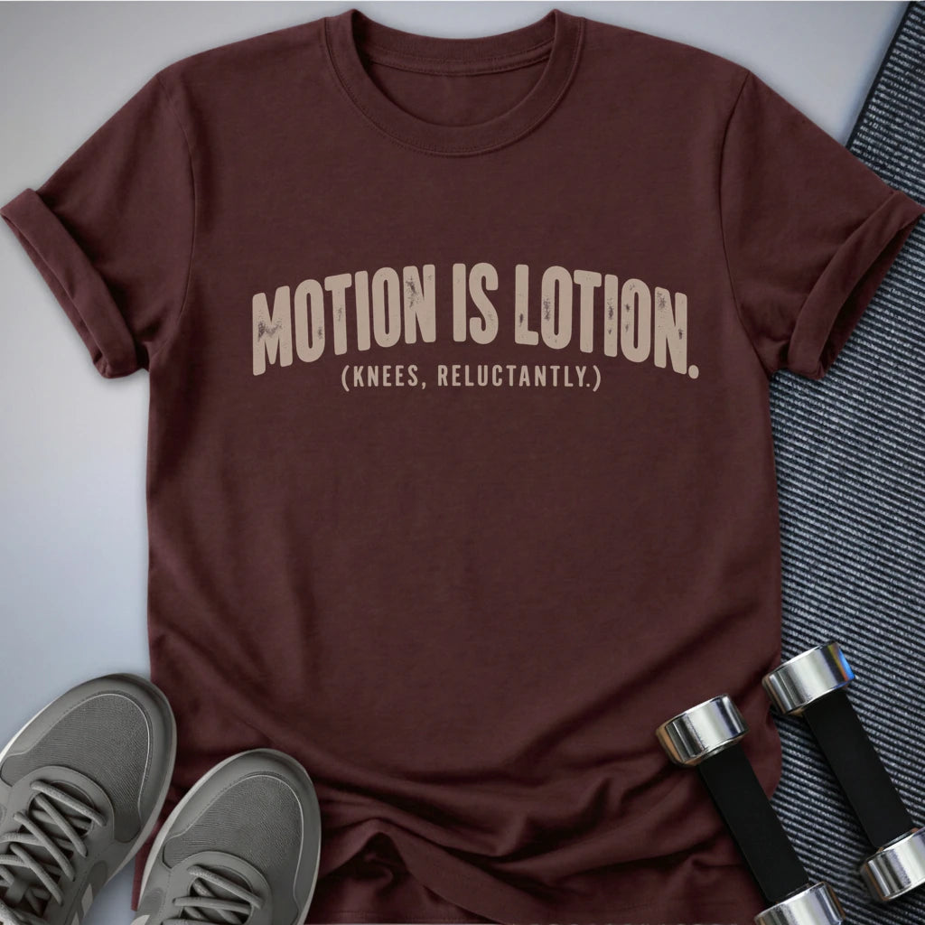 Printify T-Shirt Maroon / S Knees In Motion T-Shirt