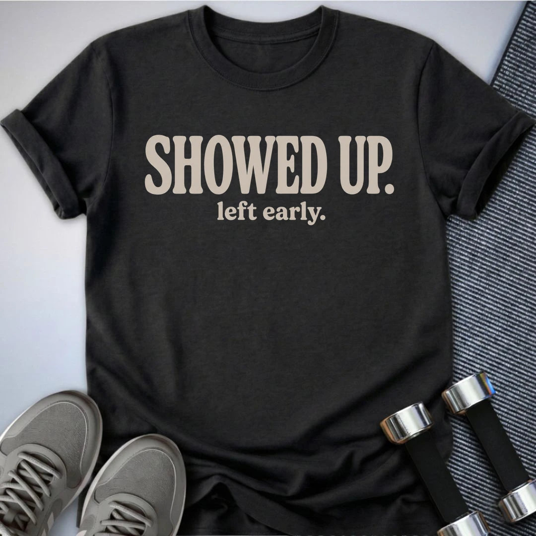 Printify T-Shirt S / Dark Grey Heather Left Early T-Shirt