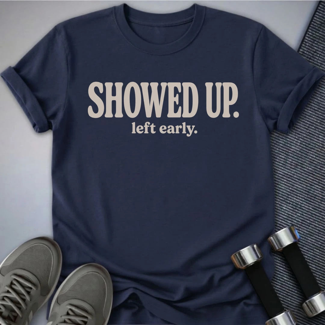 Printify T-Shirt S / Navy Left Early T-Shirt