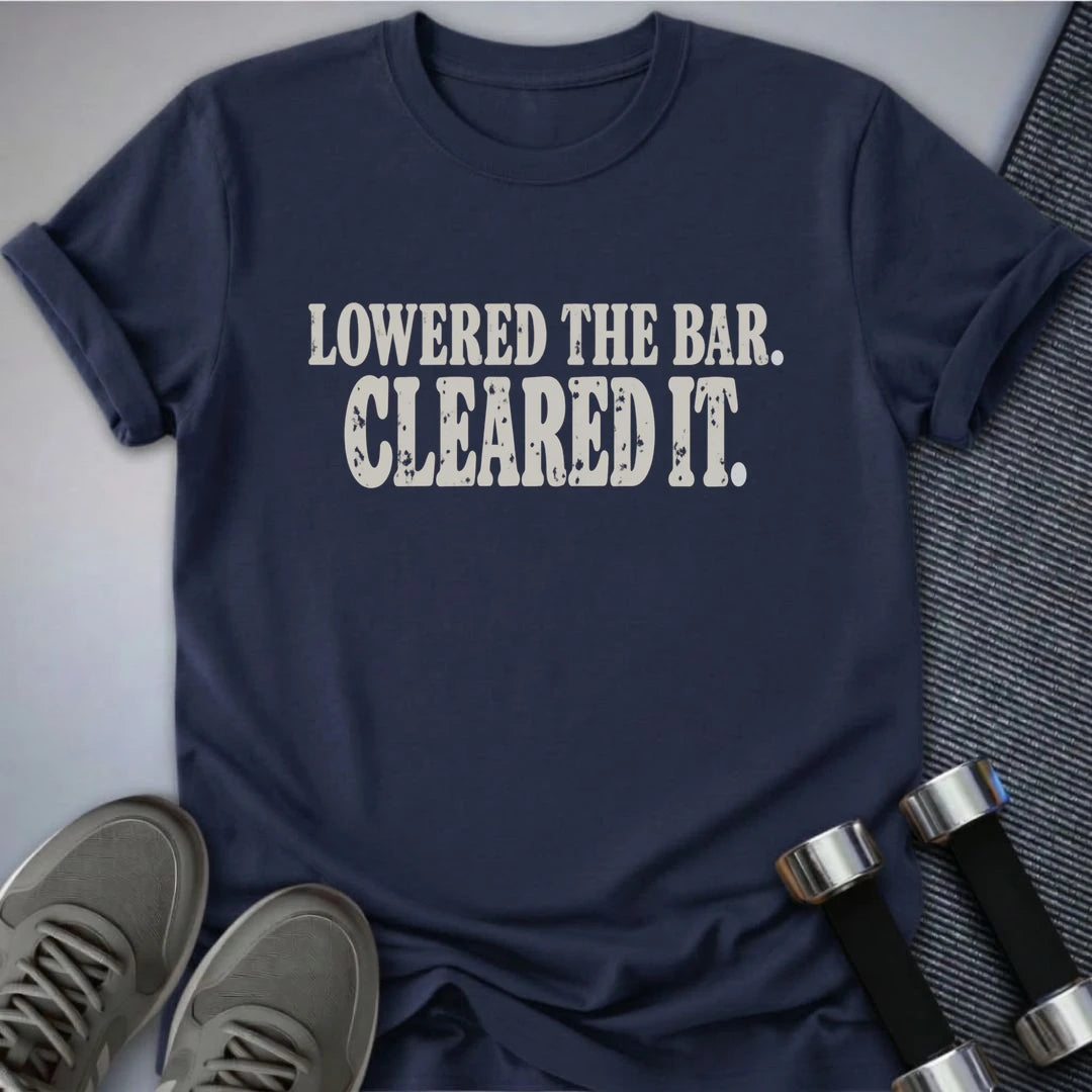 Printify T-Shirt Navy / S Lowered The Bar T-Shirt