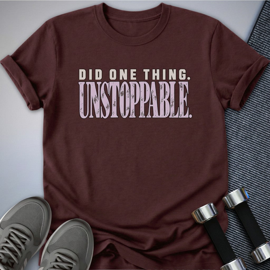 Printify T-Shirt Maroon / S Did One Thing T-Shirt