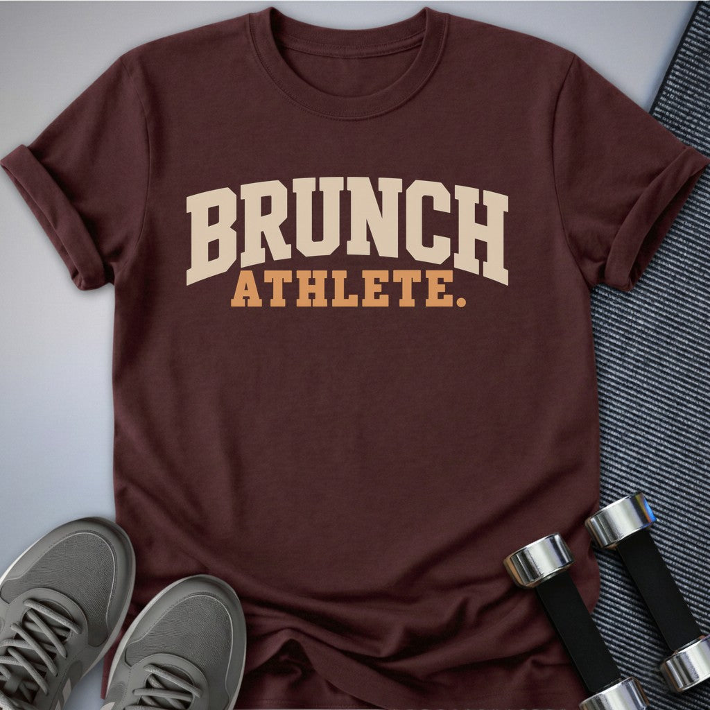 Printify T-Shirt Maroon / S Brunch Athlete T-Shirt
