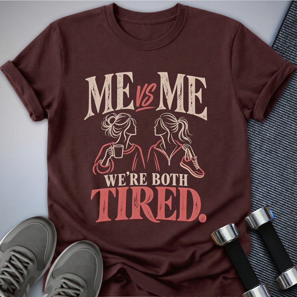 Printify T-Shirt Maroon / S Tired Minds T-Shirt