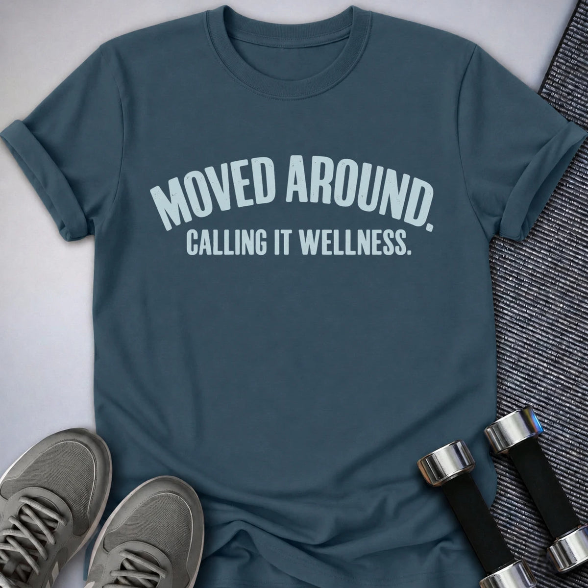 Printify T-Shirt Deep Teal / S Moved Around T-Shirt