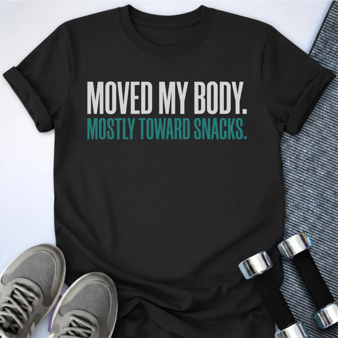 Printify T-Shirt XS / Black Moved My Body T-Shirt