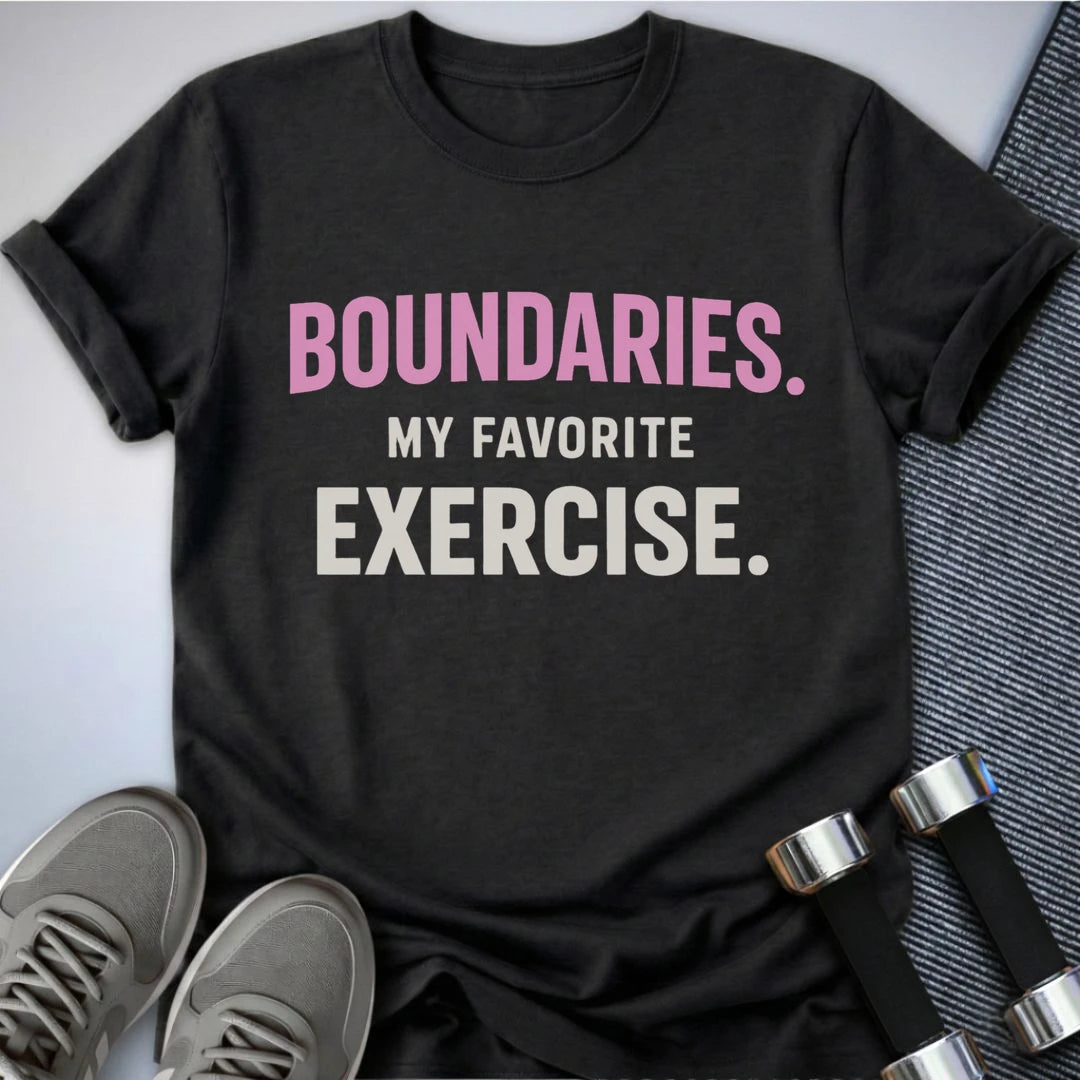 Printify T-Shirt S / Dark Grey Heather My Favorite Exercise T-Shirt