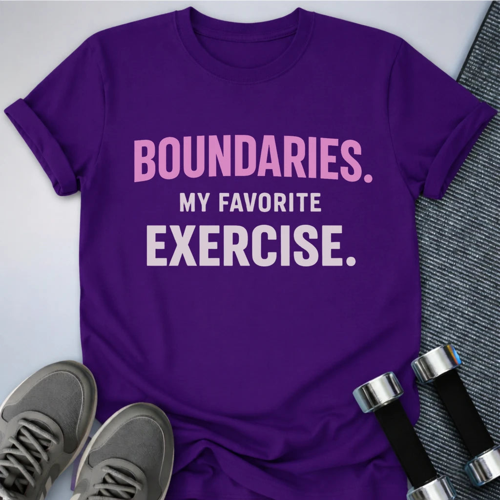 Printify T-Shirt S / Team Purple My Favorite Exercise T-Shirt