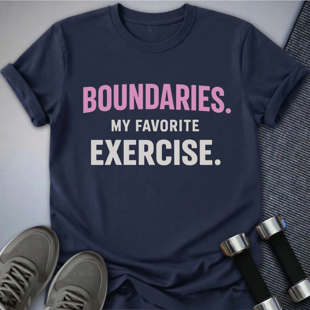 Printify T-Shirt S / Navy My Favorite Exercise T-Shirt
