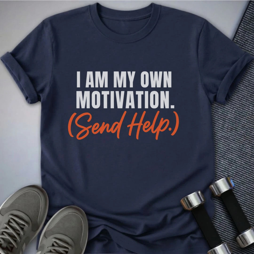 Printify T-Shirt S / Navy My Own Motivation T-Shirt