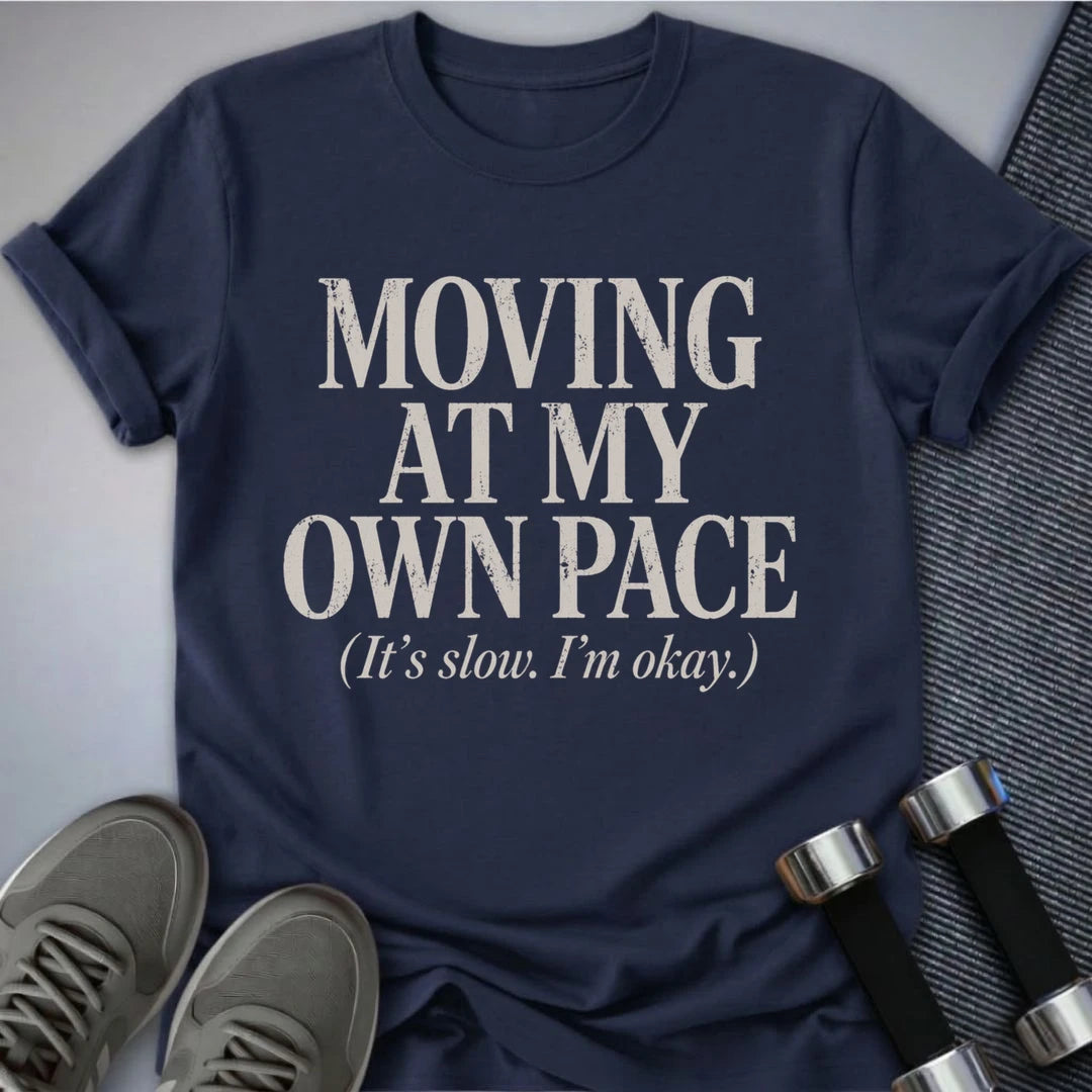 Printify T-Shirt S / Navy My Own Pace T-Shirt