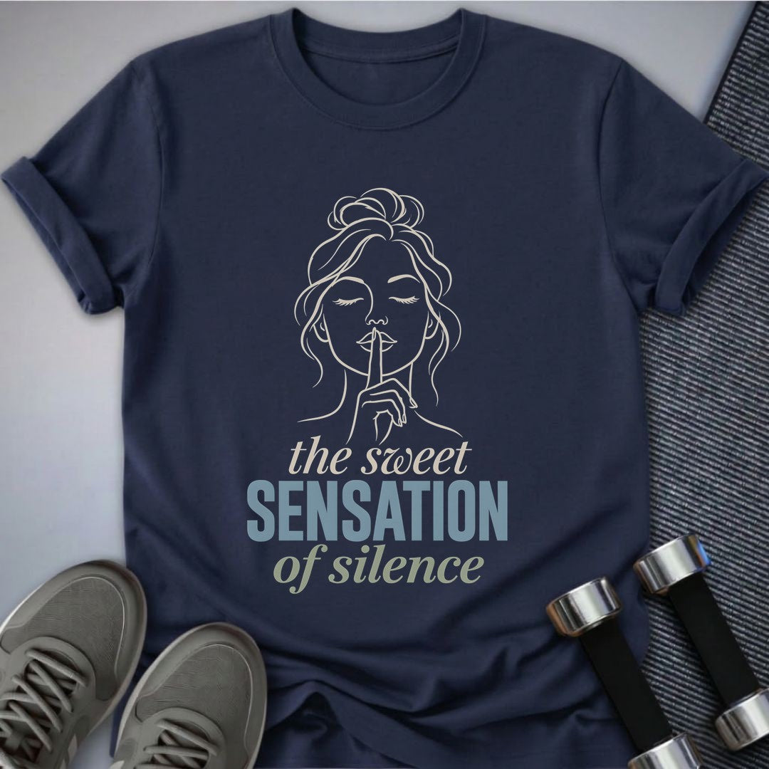 Printify T-Shirt Navy / S Sweet Sensation Silence T-Shirt