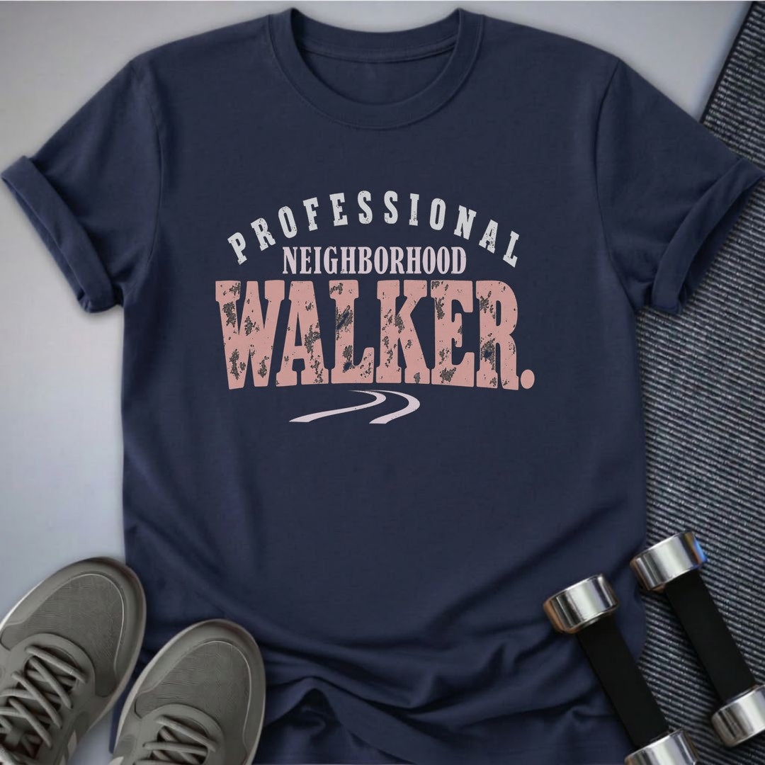 Printify T-Shirt Navy / S Professional Neighborhood Walker T-Shirt