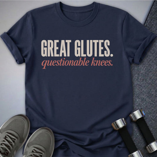 Printify T-Shirt Navy / S Great Glutes T-Shirt