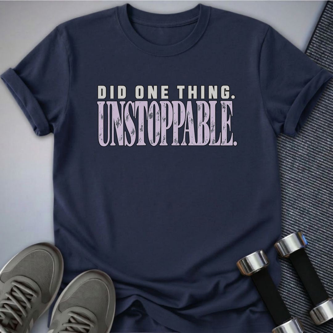 Printify T-Shirt Navy / S Did One Thing T-Shirt