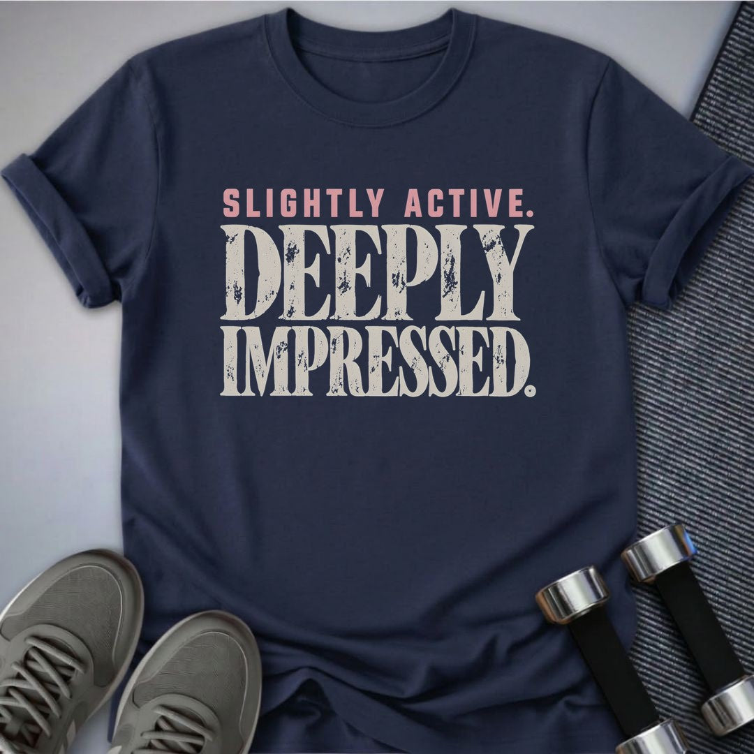 Printify T-Shirt Navy / S Deeply Impressed T-Shirt