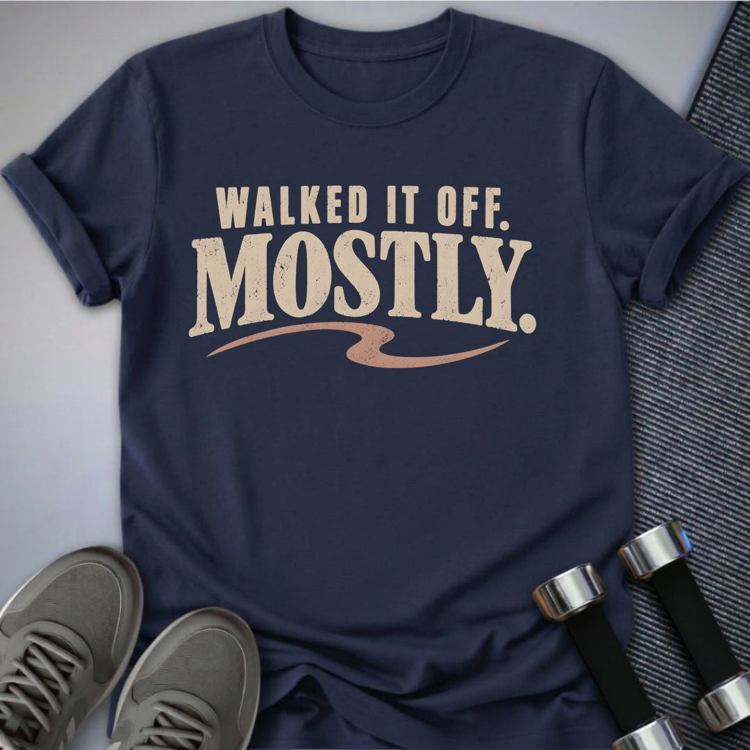 Printify T-Shirt Navy / S Mostly Recovered T-Shirt