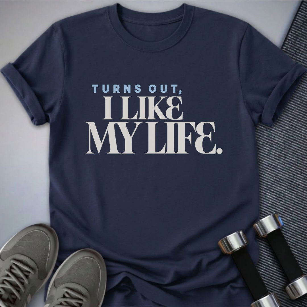 Printify T-Shirt Navy / S Turns Out T-Shirt