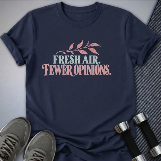 Printify T-Shirt Navy / S Breathe Less Talk T-Shirt