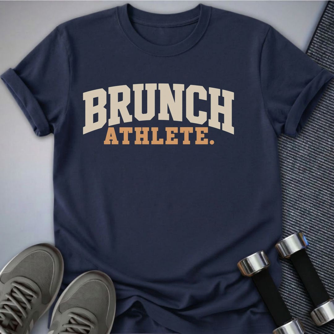 Printify T-Shirt Navy / S Brunch Athlete T-Shirt