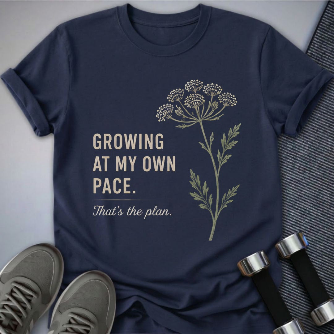 Printify T-Shirt Navy / S Own Pace T-Shirt