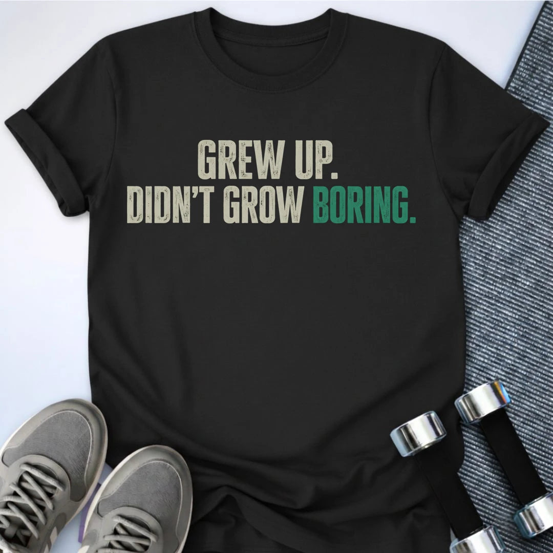 Printify T-Shirt S / Black Never Boring T-Shirt