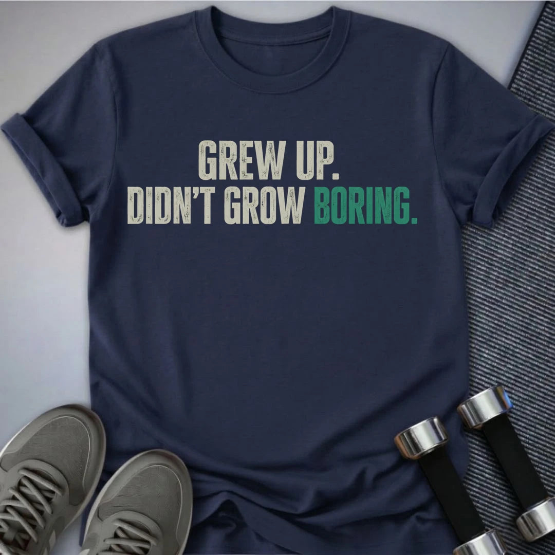 Printify T-Shirt S / Navy Never Boring T-Shirt